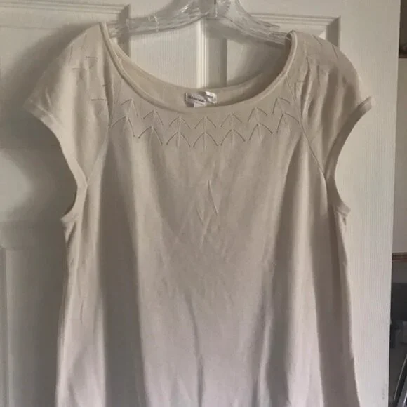 Vintage Isaac Mizrahi for Target Silk/Cotton Short Sleeve Sweater - Picture 3 of 9